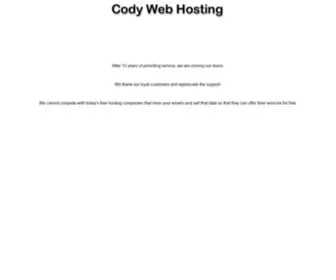 Codyhost.com(Cody Web Hosting Services) Screenshot