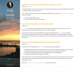 Codykonior.com(Cody Konior) Screenshot