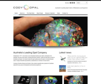 Codyopal.com(Australia's leading opal company) Screenshot