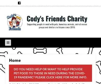 Codysfriends.org(Supporting people in need with pets) Screenshot