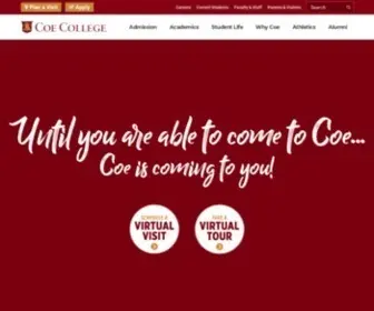 Coe.edu(Coe College) Screenshot
