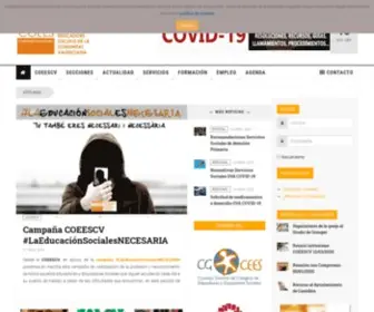 Coeescv.net(Web del Col.legi Oficial d´Educadores i Educadors Socials de la Comunitat Valenciana) Screenshot