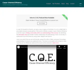 Coefficiency.org(Cause-Oriented Efficiency) Screenshot