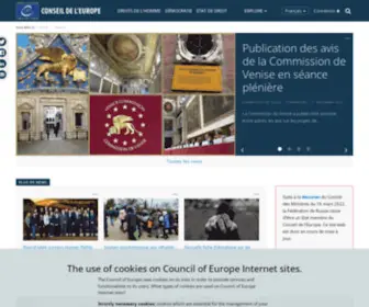 Coe.int(The Council of Europe) Screenshot