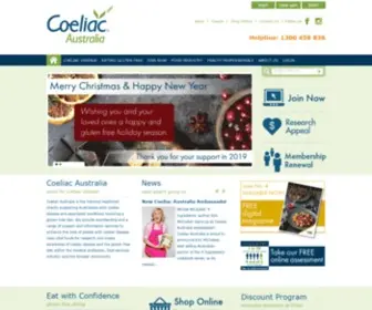 Coeliac.org.au(Coeliac Australia) Screenshot