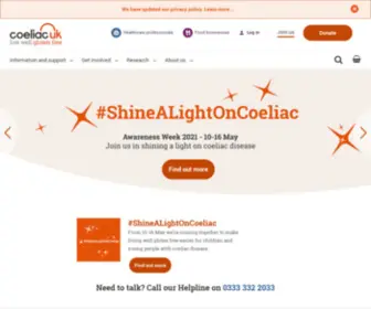 Coeliac.org(Coeliac UK) Screenshot