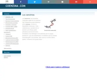 Coenzima.com(Las coenzimas) Screenshot