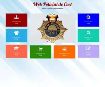 Coet.es(Web Policial de Coet) Screenshot