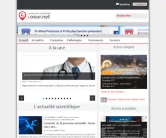 Coeur.net(Le site de la Cardiologie) Screenshot