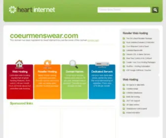 Coeurmenswear.com(Coeur) Screenshot