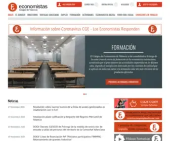 Coev.com(COEV Colegio de economistas de Valencia) Screenshot