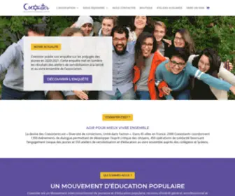 Coexister.fr(Le mouvement interconvictionnel des jeunes) Screenshot