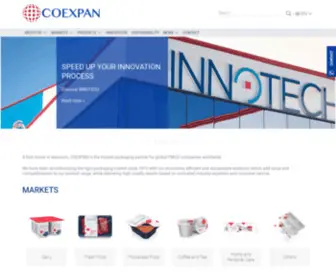 Coexpan.com(Global Packaging Solutions) Screenshot