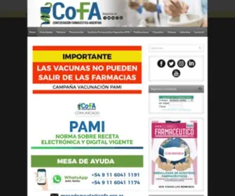 Cofa.org.ar(Confederación) Screenshot