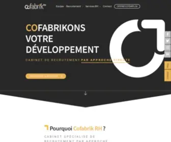 Cofabrikrh.com(Cabinet de recrutement) Screenshot