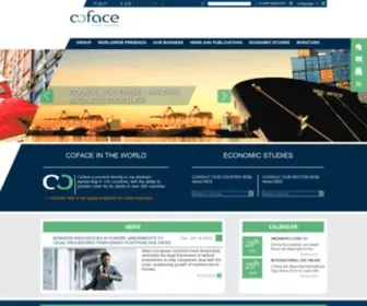 Coface.com(Credit insurance) Screenshot