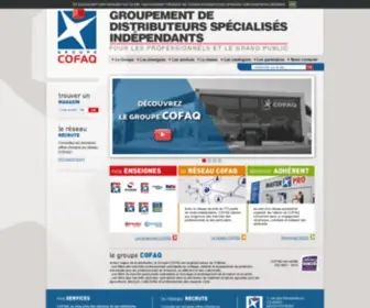 Cofaq.fr(Centrale d'achat du bricolage pour professionnels) Screenshot
