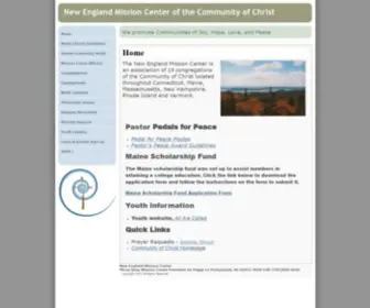 Cofchristnewengland.org(New England Mission Center of the Community of Christ) Screenshot