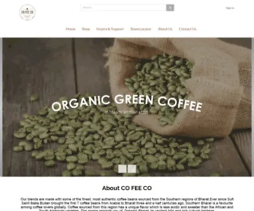 Cofeeco.in(The COcoa And cofFEE COmpany) Screenshot