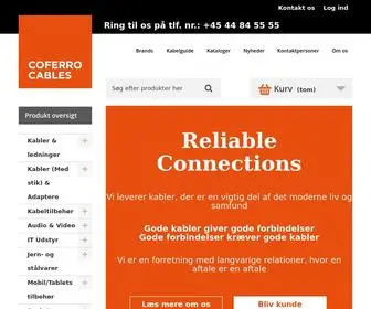 Coferrocables.dk(Coferro Cables) Screenshot
