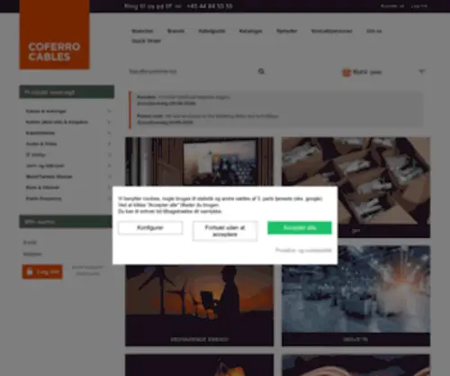 Coferromercodan.dk(Coferro Cables) Screenshot