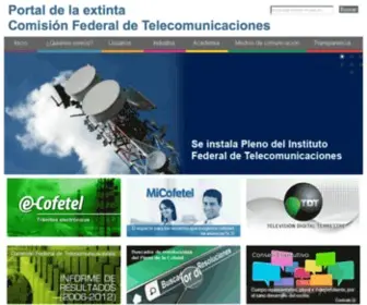 Cofetel.gob.mx(Portal COFETEL) Screenshot