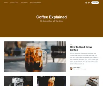 Coffee-Explained.com(Coffee Explained) Screenshot