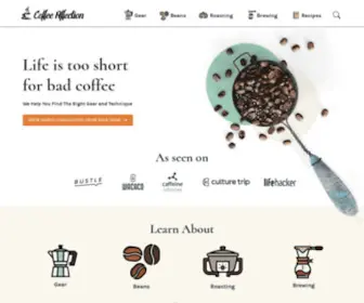 Coffeeaffection.com(Coffee Affection) Screenshot