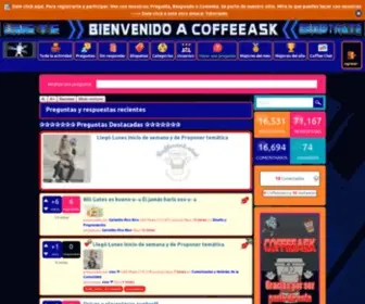 Coffeeask.club(Foro De Preguntas Y Respuestas) Screenshot