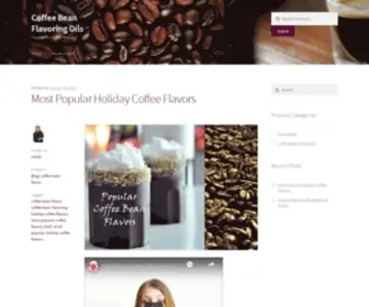 Coffeebeanflavor.com(Coffee Bean Flavoring Oils) Screenshot