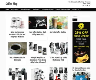 Coffeeblog.co.uk(The uk speciality coffee blog) Screenshot