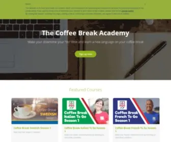 Coffeebreakacademy.com(The coffee break academy) Screenshot