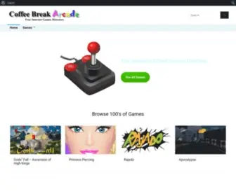 Coffeebreakarcade.com Screenshot