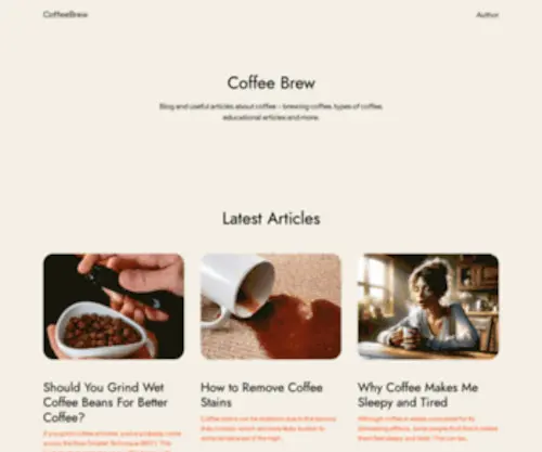 Coffeebrew.pro(All About Coffee) Screenshot