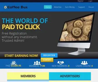 Coffeebux.com(Coffee Bux) Screenshot