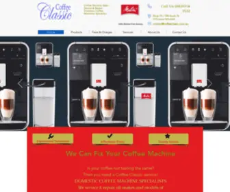 Coffeeclassic.com.au(Coffee Machine Repairs) Screenshot