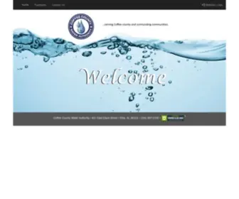 Coffeecountywater.com(Coffee County Water Authority) Screenshot