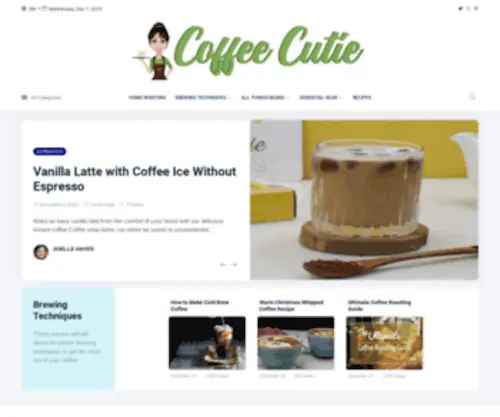 Coffeecutie.com(New study on cold brew food safety) Screenshot