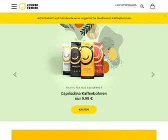 Coffeefriend.de(Kaffeemaschinen, kaffee, kaffeebohnen) Screenshot