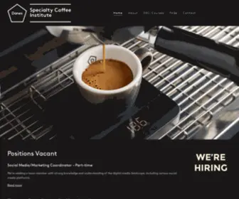 Coffeeinstitute.com.au(Danes Specialty Coffee Institute) Screenshot