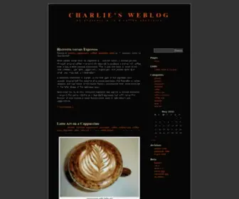 Coffeemachineman.com.au(Charlie's Weblog) Screenshot