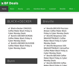 Coffeemakersbfdeals.com(Checkout the Coffee Maker Black Friday & Cyber Monday Deals) Screenshot