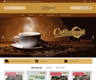 Coffeemark.com.my(Coffeemark Products Malaysia) Screenshot