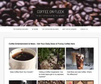 Coffeeonfleek.com(The Best Coffee Stop on the Internet) Screenshot