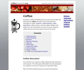 Coffeeresearch.org(Coffee) Screenshot