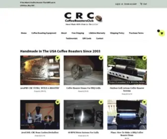 Coffeeroastersclub.com(Handmade In The USA Coffee Roasters Since) Screenshot