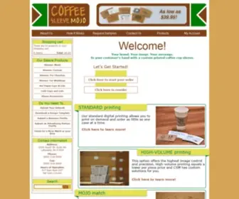 Coffeesleevemojo.com(Coffee Sleeve MoJo) Screenshot