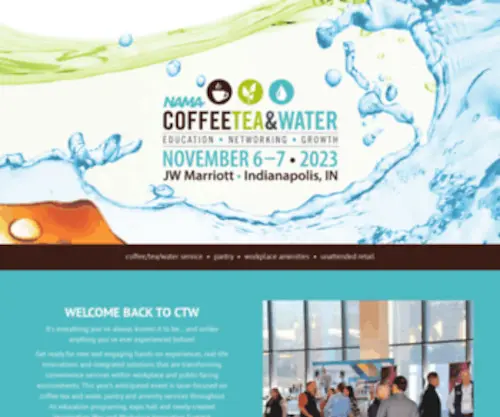 Coffeeteaandwater.org(Nov 6) Screenshot