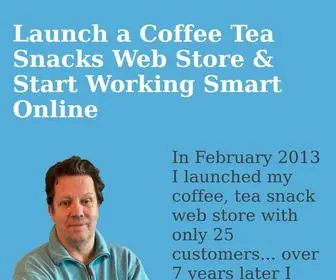 Coffeeteasnacks.network(Point Click Set Up Your Coffee Tea Snack Site In Minutes) Screenshot