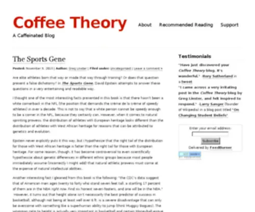 Coffeetheory.com(Coffeetheory) Screenshot